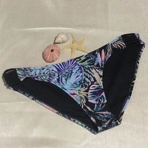 TINIBIKINI Leaf Print Swim Bottoms